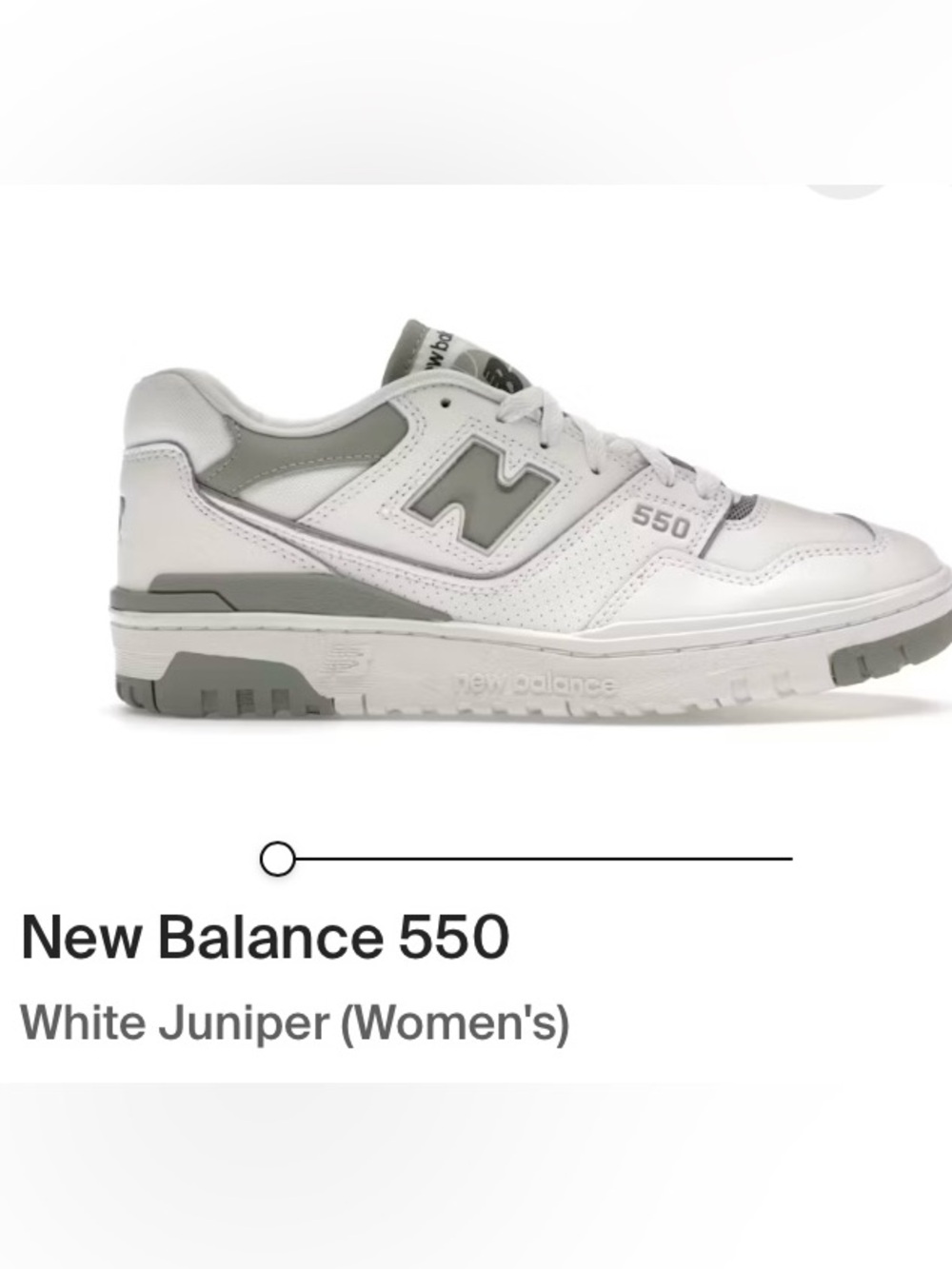 New Balance 550 White Juniper WOMENS Lace-Up Sneakers
SIZE 8